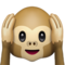 Hear-No-Evil Monkey emoji on Apple